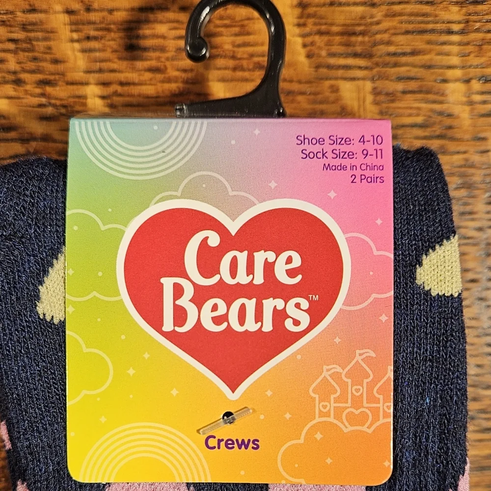 Care Bears Grumpy Pom Socks Set Of 2 NWT